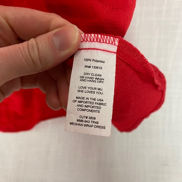 Show Me Your Mumu meghan red wrap dress small - Picture 5 of 10